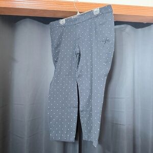 Old Navy Women's Black And White Polka Dot Pixie Pants